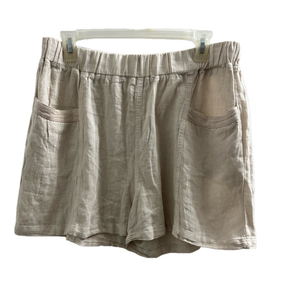 Thread & Supply Pants - NWT Thread & Supply Cream Linen blend Shorts size Large